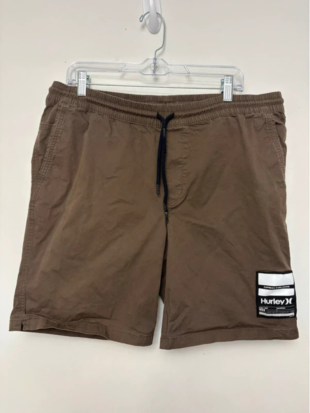 Hurley Men’s XL Brown Pull-On Chino Shorts Express Worldwide LAX